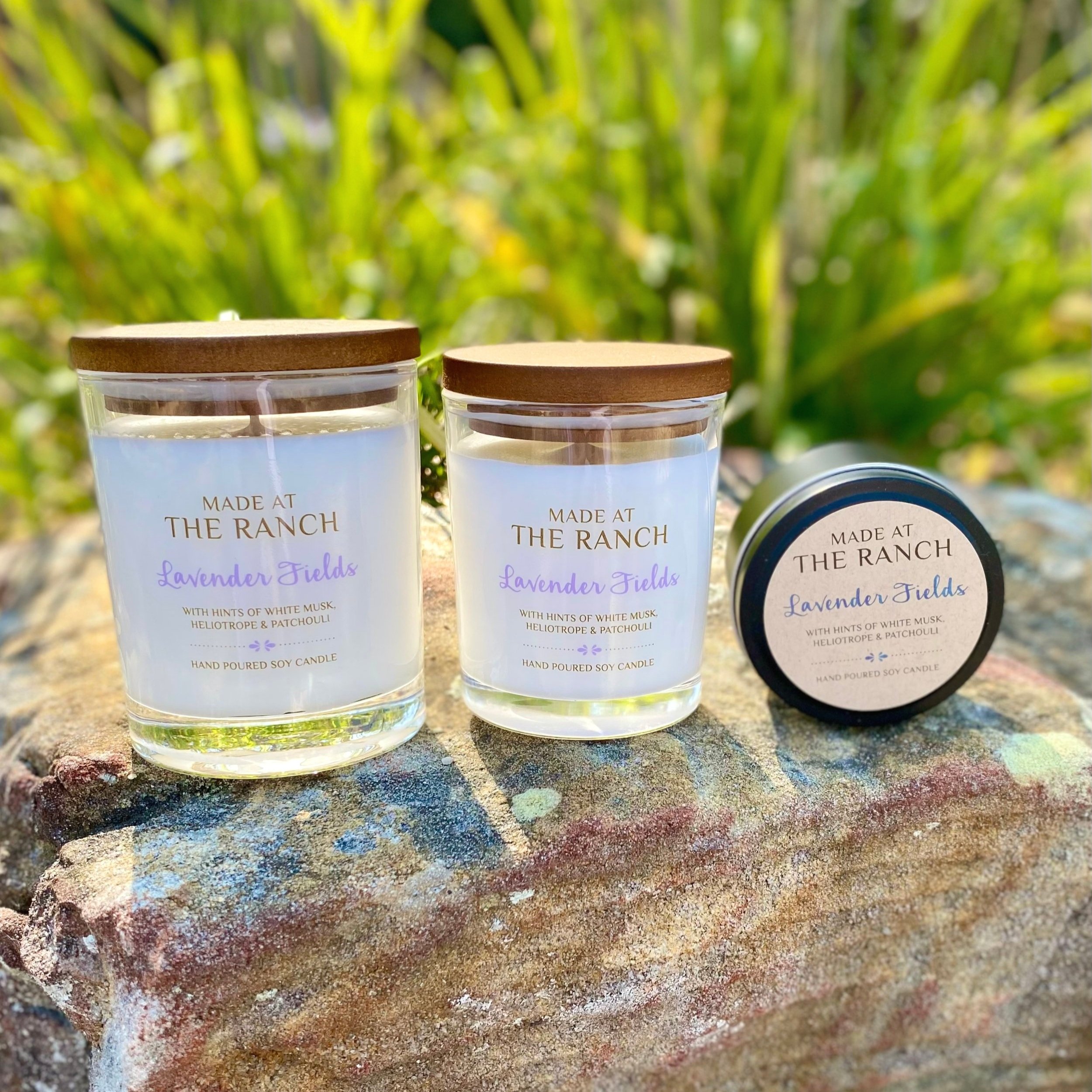 Made at the Ranch Lavender Fields Large Medium Scent Sampler Candles