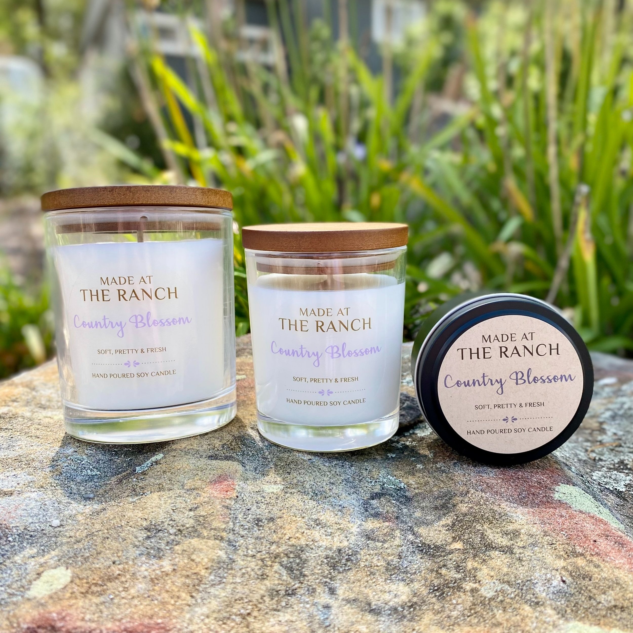 Made at the Ranch Country Blossom Large Medium Scent Sampler Candles