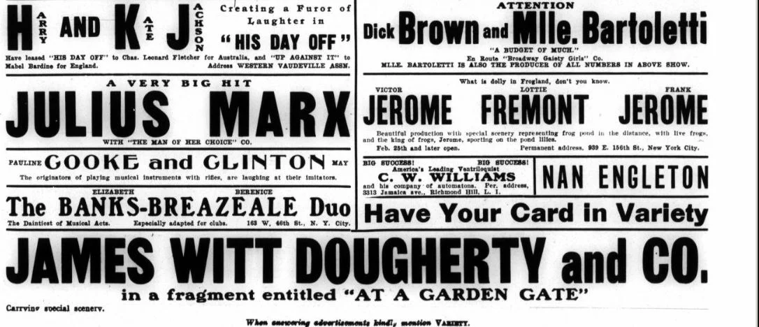 Variety, Nov. 17, 1906, p.17.
