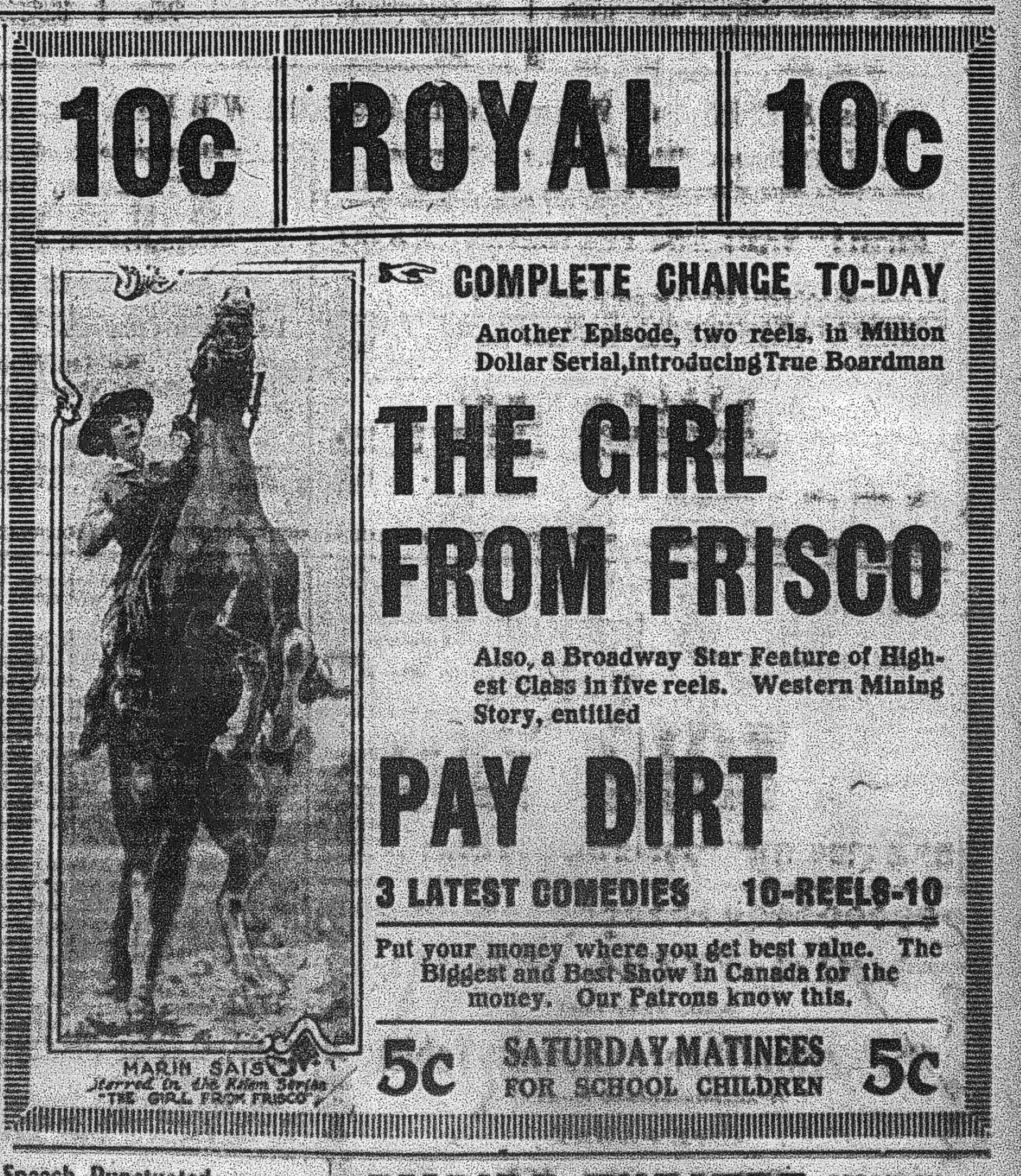 1917 Feb 9 p11 Royal Girl from Frisco.JPG