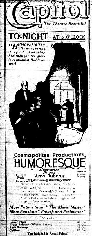 1921 April 21 Humoresque ad snip (2).JPG