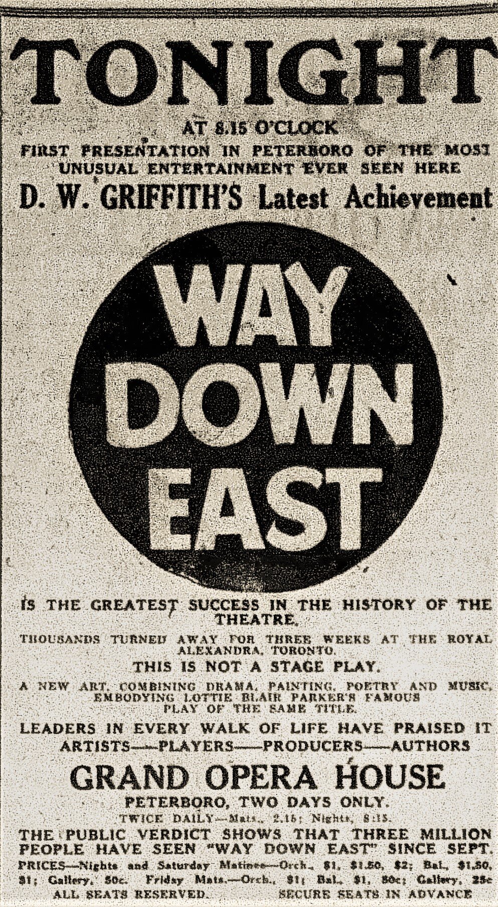 1921 April 15 Way Down East tonight (2).JPG