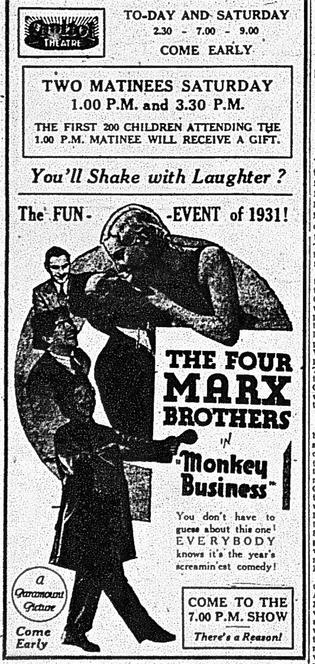1931 Oct 23 p17 Marx Monkey B Capitol (2).JPG