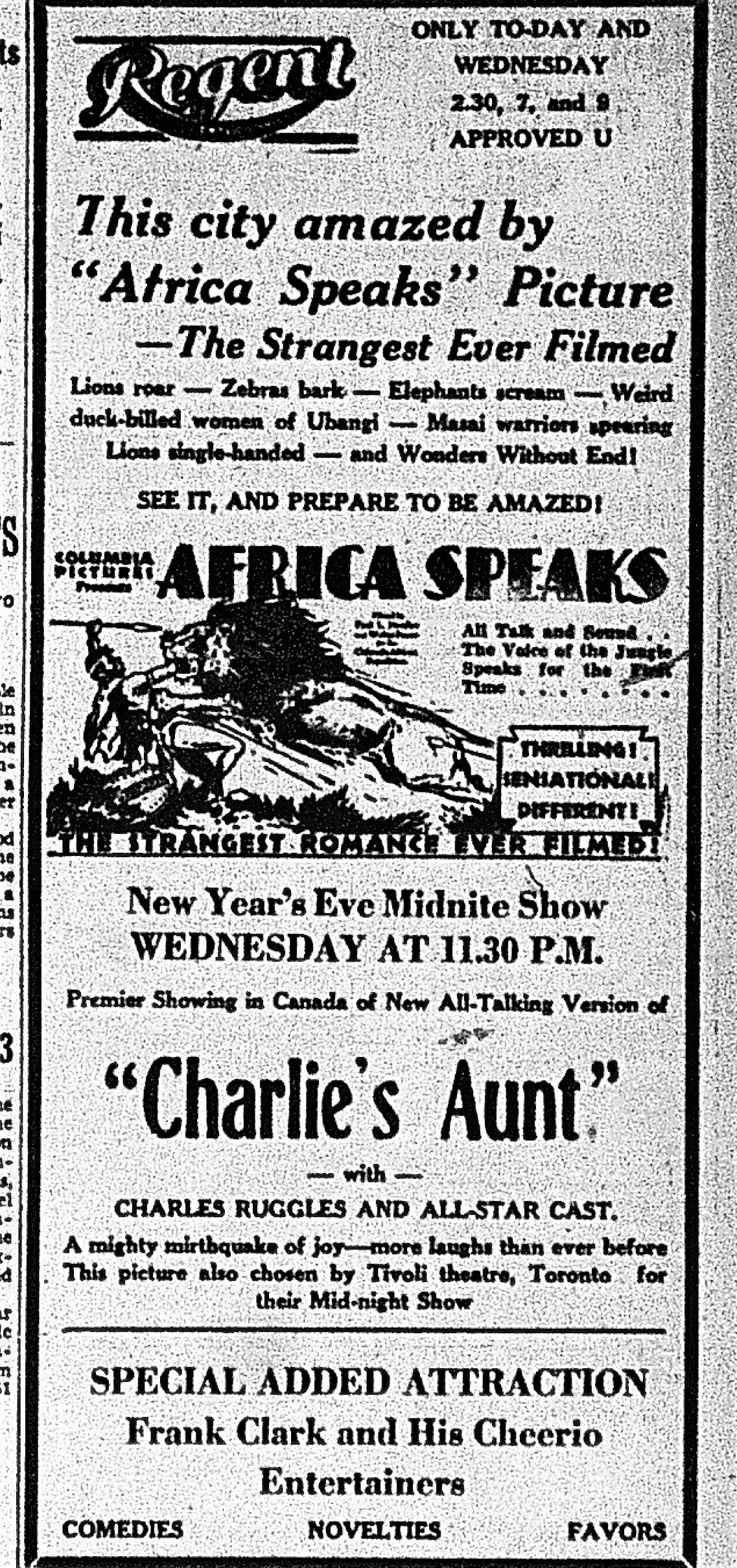 1930 Dec 30 p13 Regent w live act (2).JPG