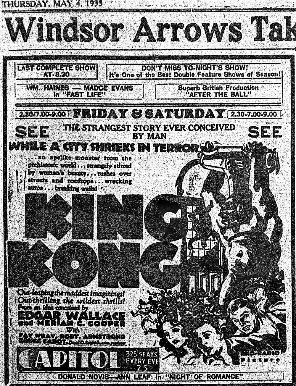 1933 May 4 p17 Capitol King Kong (3).JPG