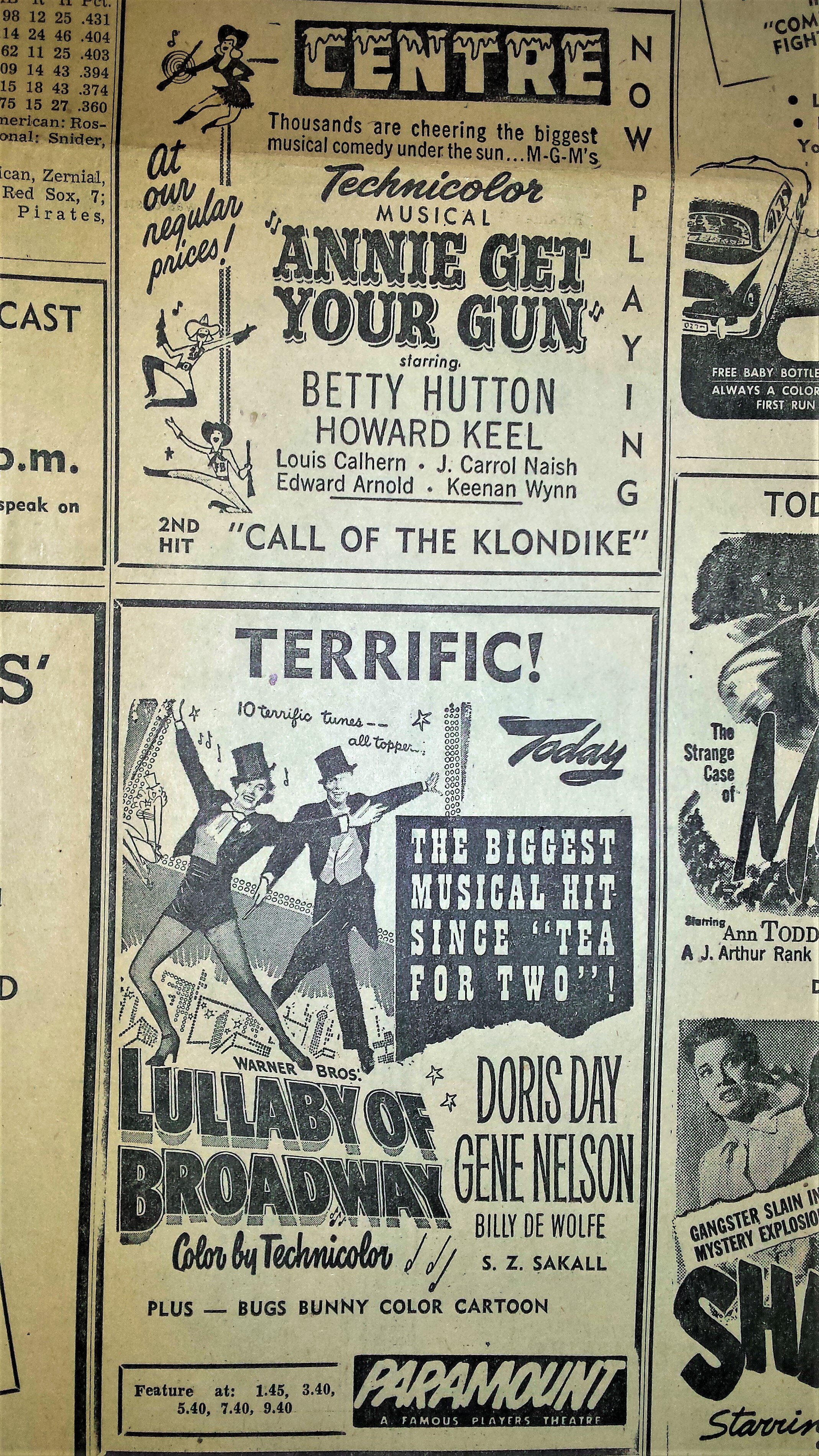 1951 May 21 p7 theatre ads Centre Paramount (2).jpg