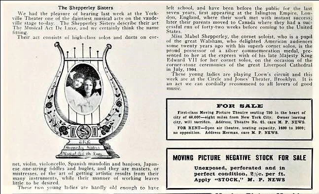 Movies and Music at the Crystal Theatre, 1910