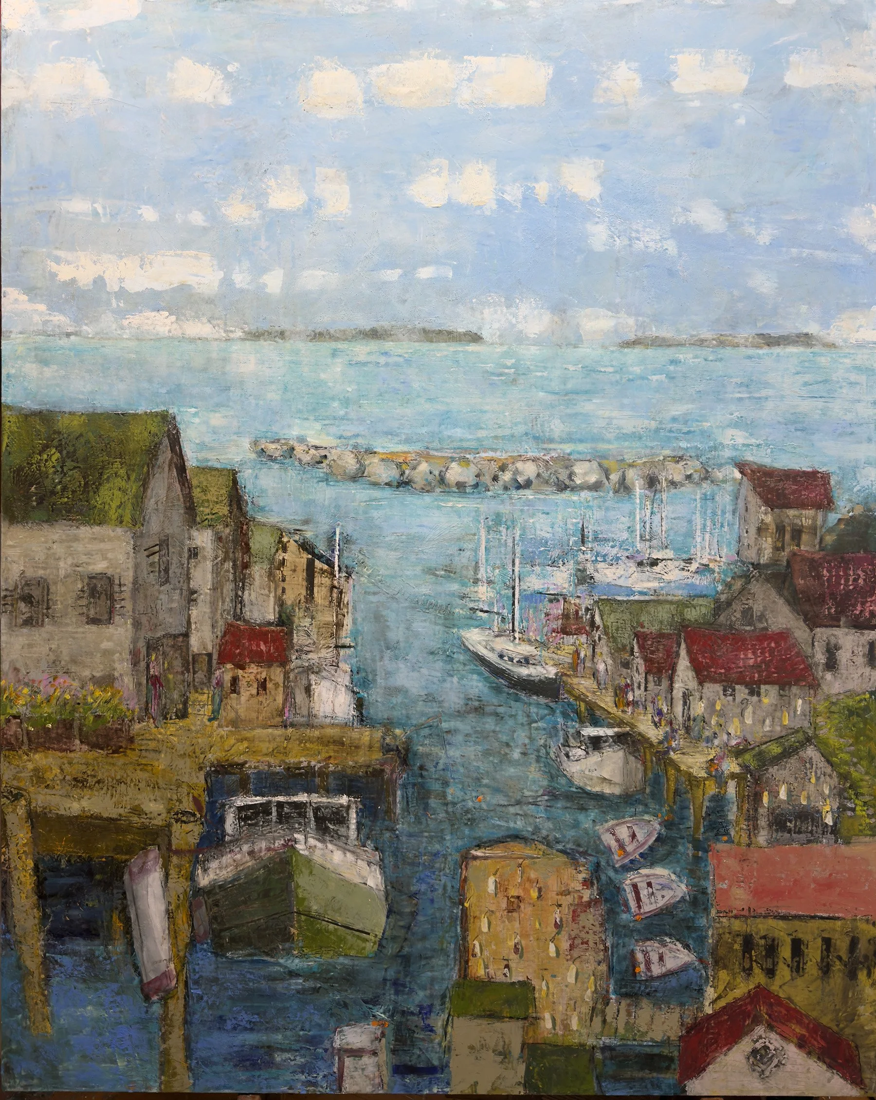 Quiet Day in Fish Town

 

 50 x 40 - Oil and cold wax mixed media on birch panel  Available / $4850.00 / 2023 / Home 