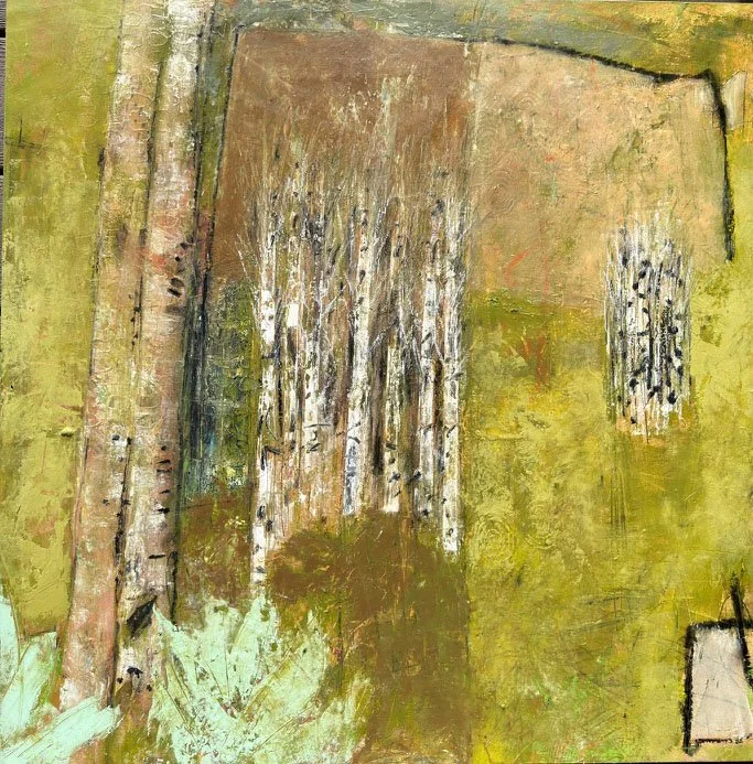 A Walk through Old Town

 

 28 x 28 / OCW mixed media on birch panel  2026 / Available / $1950.00 
