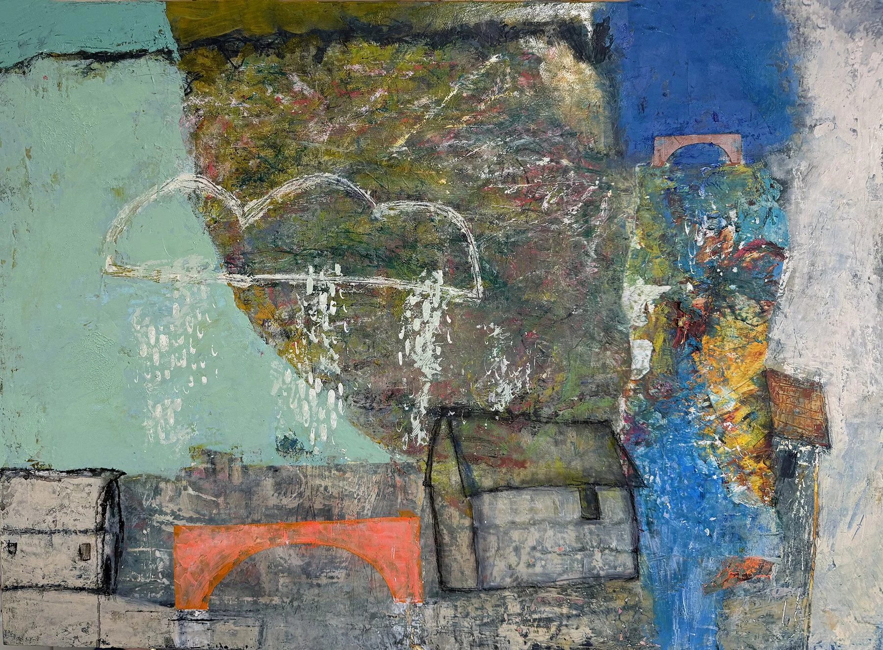 Bridging the Gap

22 x 30 Oil and cold wax mixed media on birch panel
Available / 2026