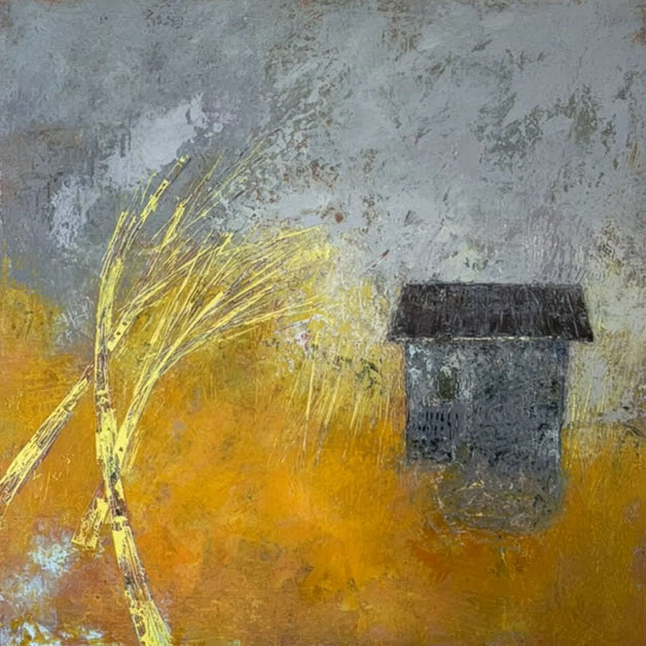 I left you a Letter
22 x 22 Oil and cold wax mm on cradled birch panel