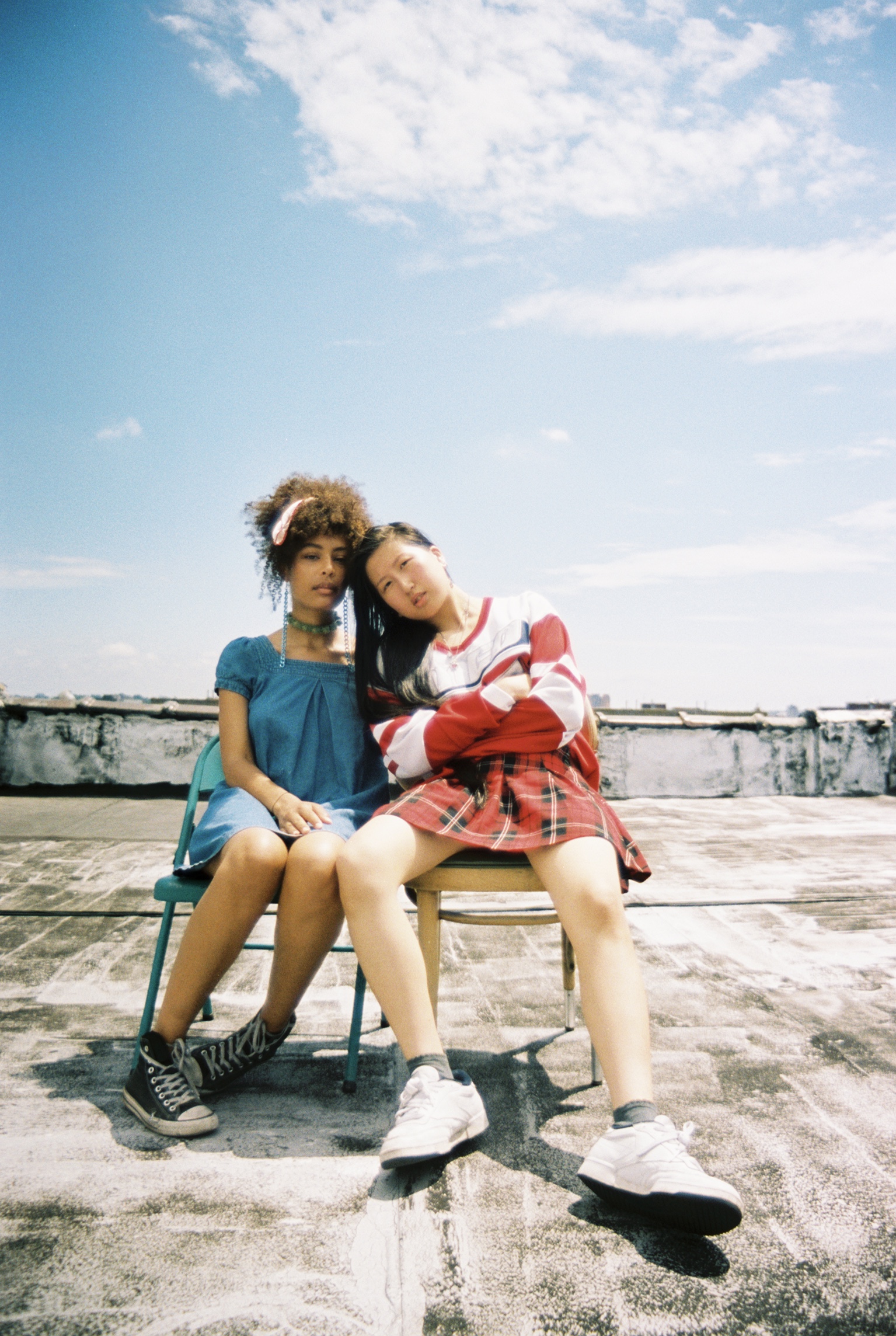 Eli and Stazi on the roof of my appartement in Bushwick captured by Natalie Yang.
