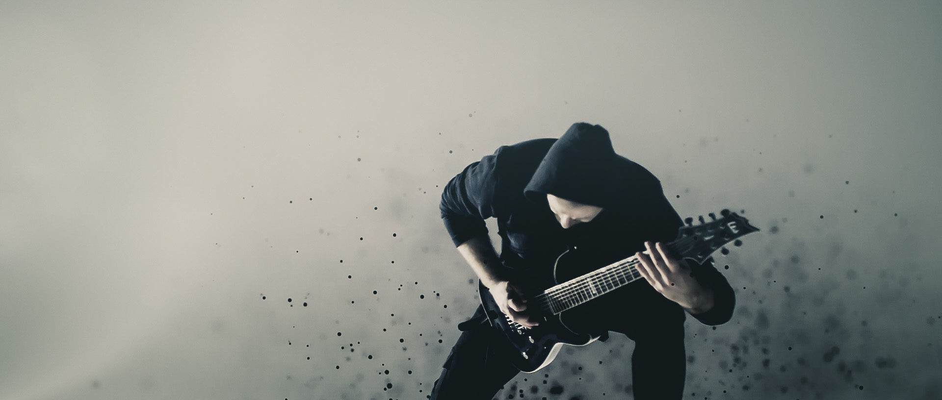 Metal Guitarist and particles
