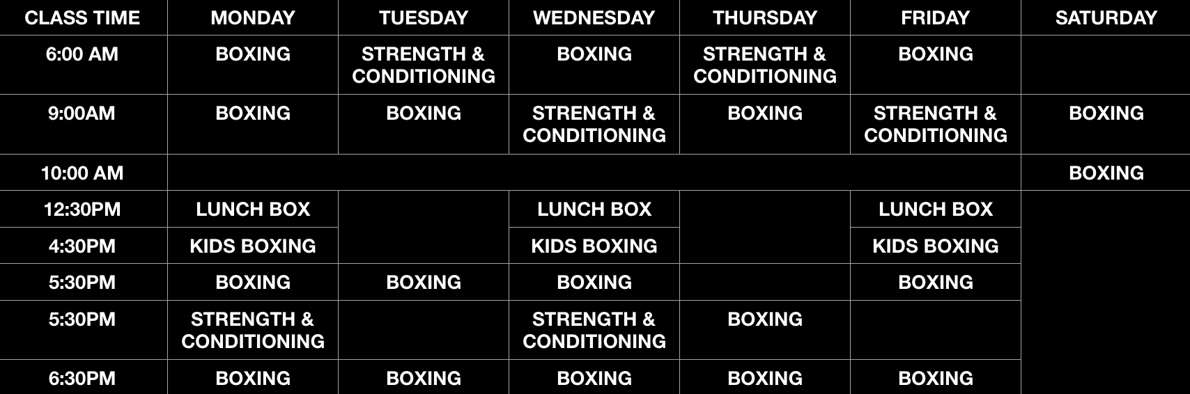 Classes — DeLand Boxing & Fitness