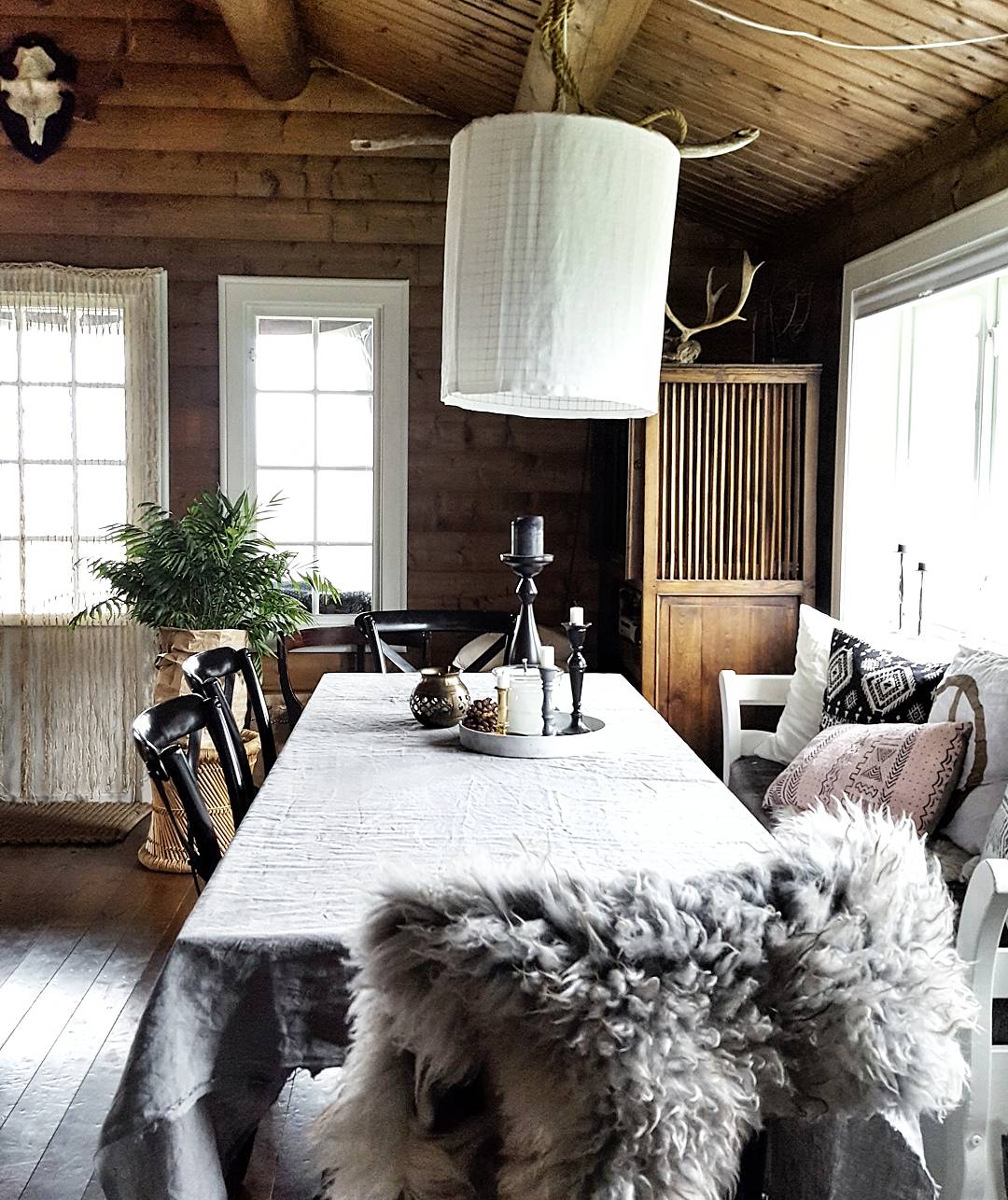 "I love these mornings when I wake up in my cabin to the sound of nothing, just quietness and bird song."