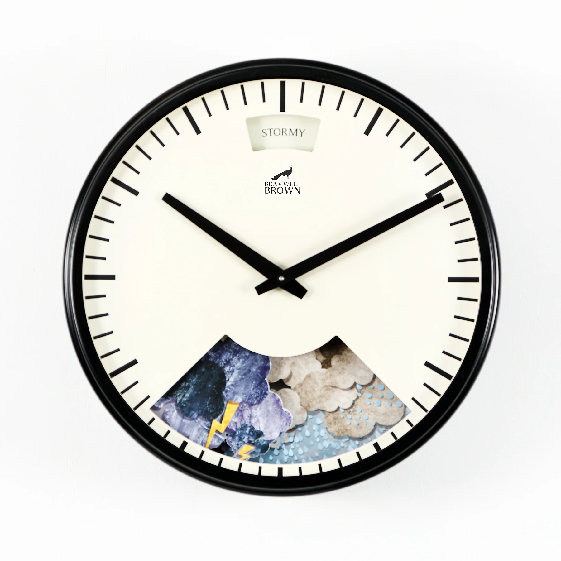 Black Weather Clock