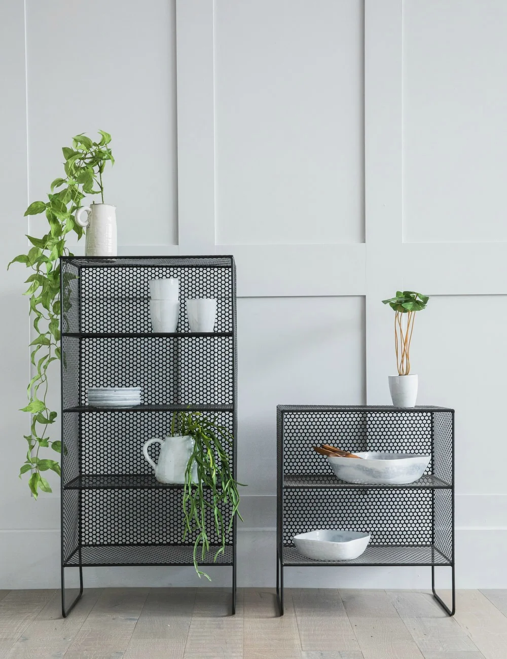 Black Mesh Shelf, available in two sizes