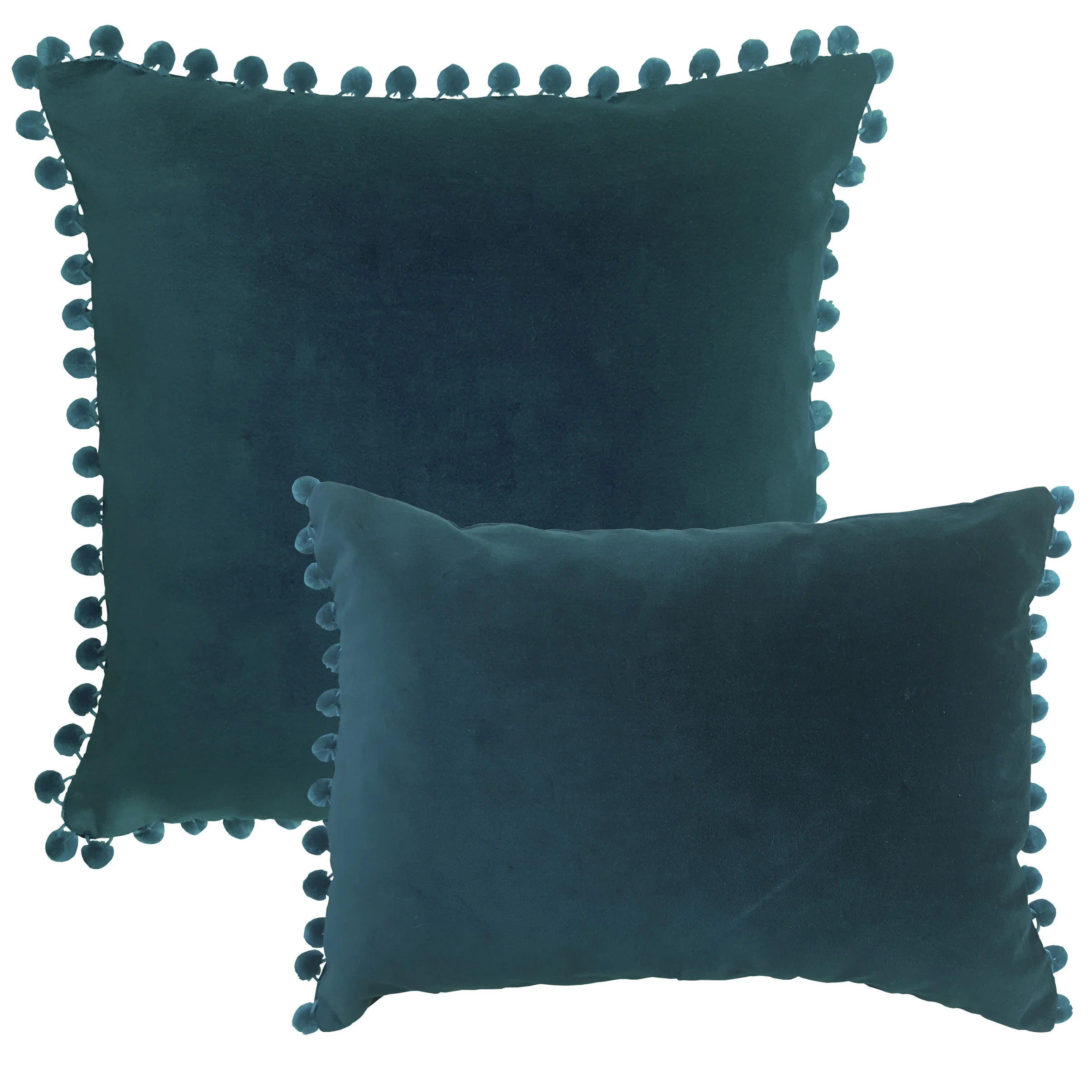 Arabella Petrol Blue Velvet cushions - RAGGED ROSE LTD