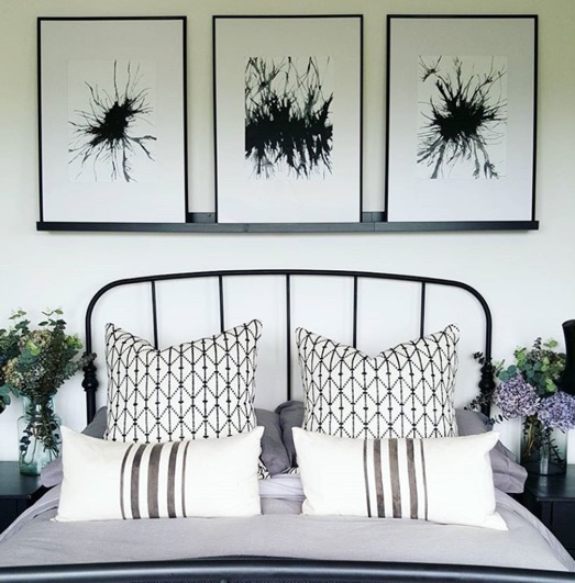 Ellie’s prints as featured in her own amazing home, they are available to order through her Instagram account @ellietildesleyprints