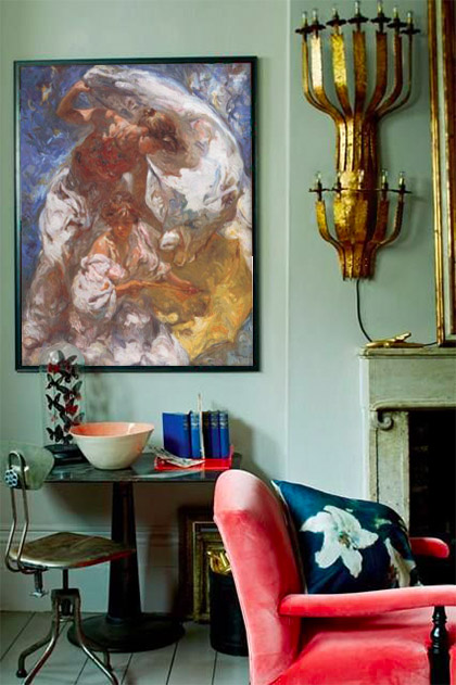 Image Source – Kristin Perers Image adapted by ArtsHaus with print – Medierraneo by Jose Royo
