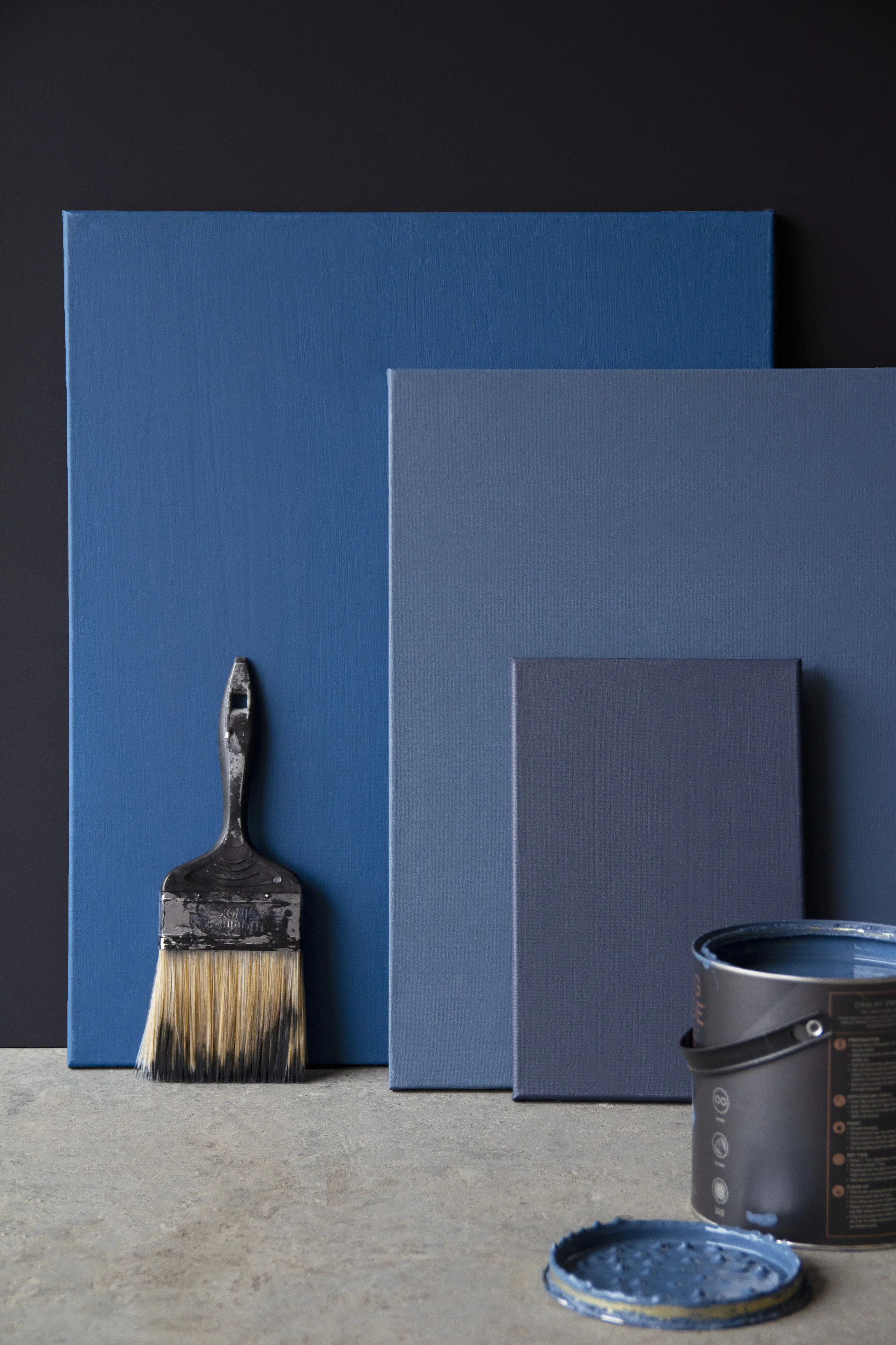 Azunte, Payne's Grey, Portobello colours from L to R above