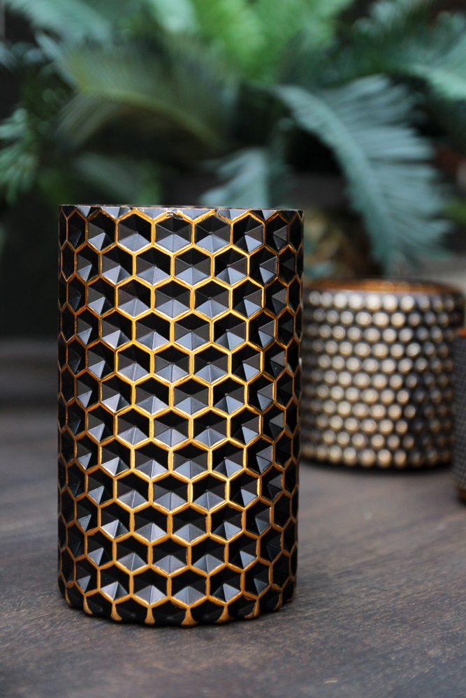 rockettstgeorge_black_gold_honeycomb_candle_holder_vase_tall.jpg