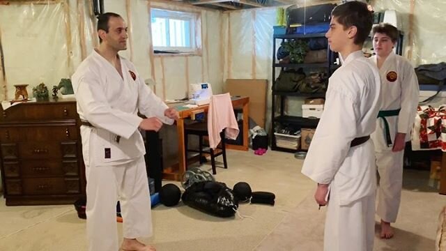 6th Dan Sensei Nam &amp; his sons breaking down #RoundhouseKicks &amp; some #Aikido 💪🏼 Sensei wishes everyone good health &amp; to keep practicing!✊🏼 .
.
.
#NamKarateDo #ShotoKan #SelfDefense #Karate #KravMaga #BasementWorkout #HowTo #YGK