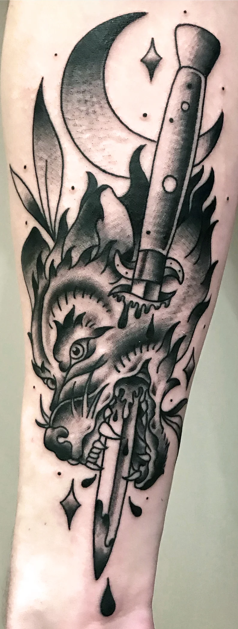 Ethan Bennett, tattoo artist at Brass and Briar Studios in Portland, Maine