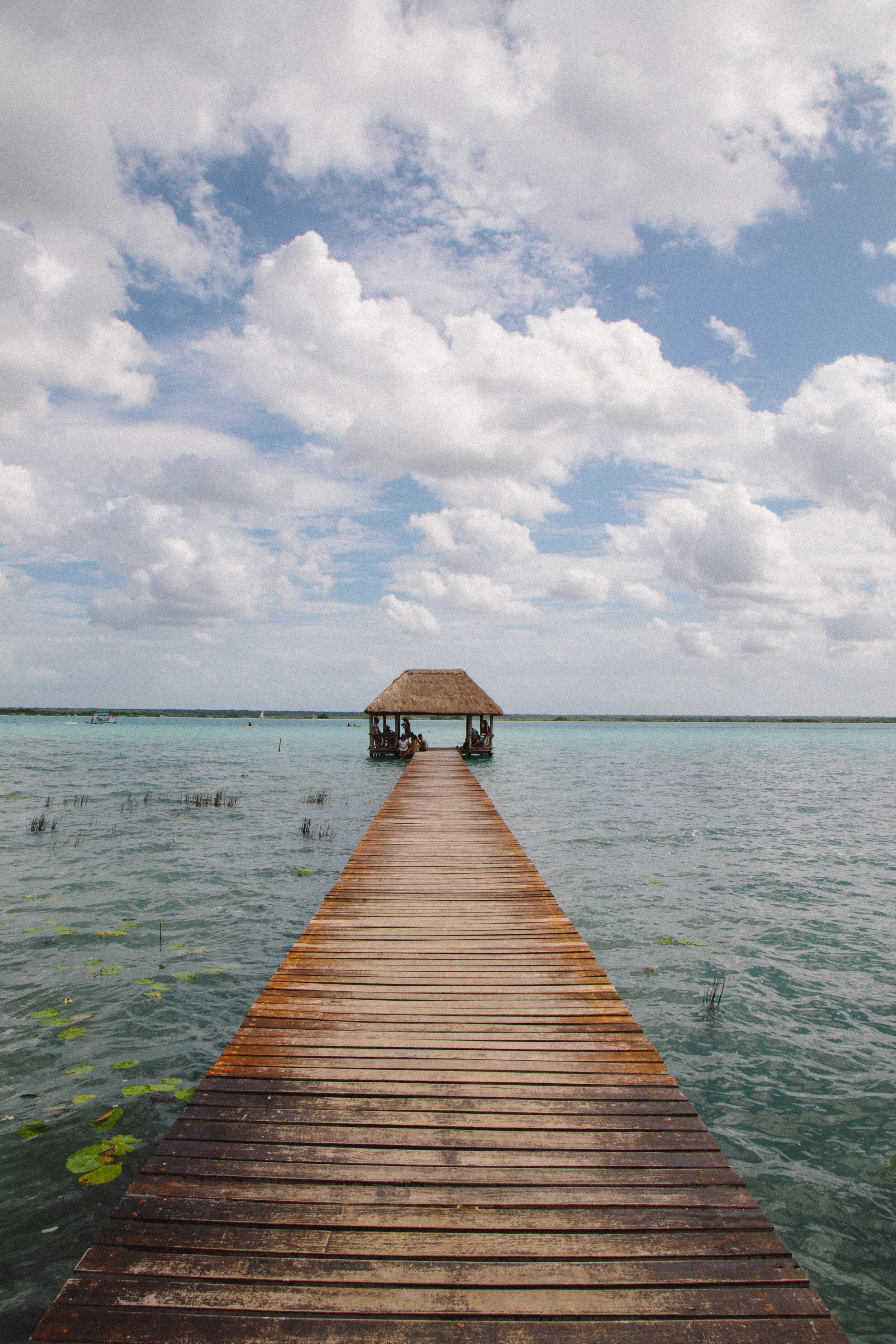 One of the many docks in Bacalar.