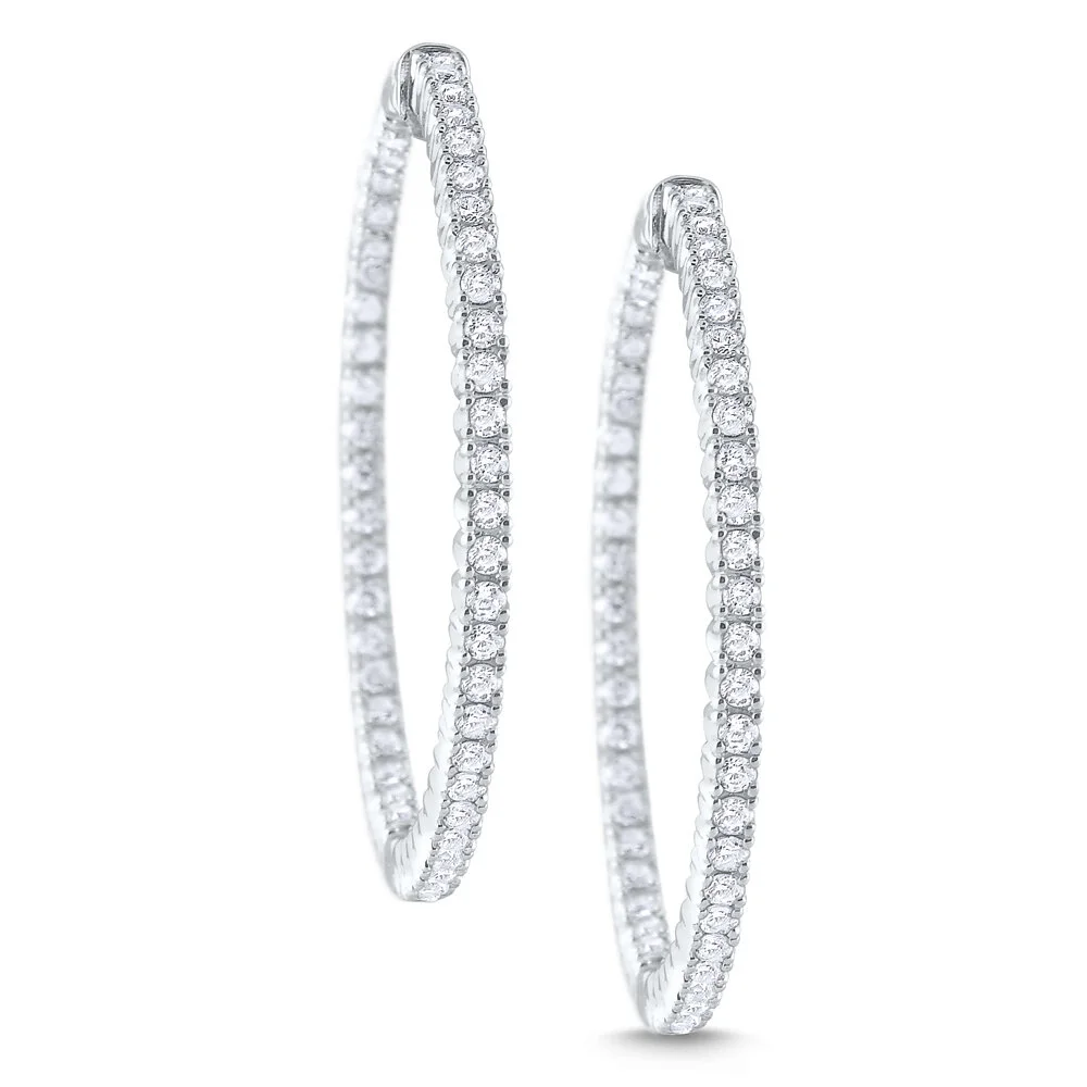 Classic Diamond Hoop