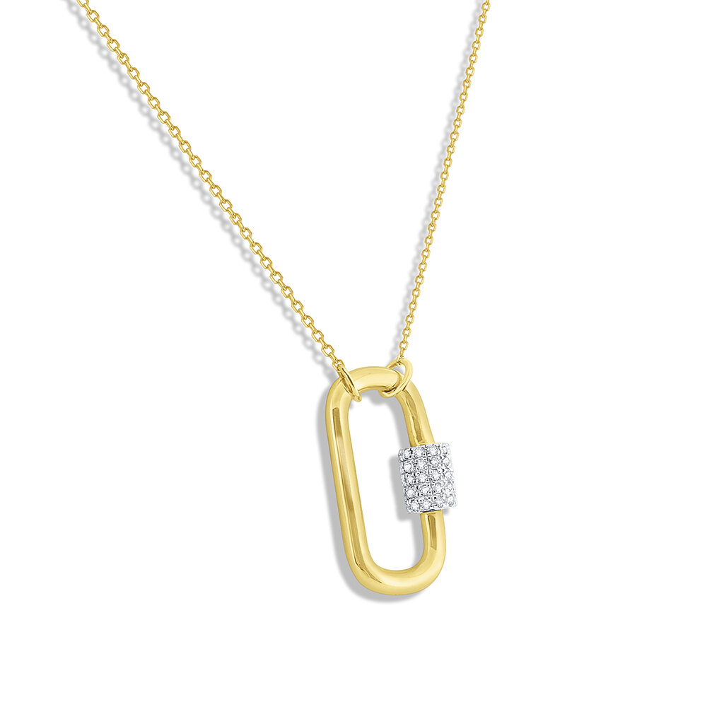 Equine Charm Monogrammed Chunky Silver Necklace | Otis Jaxon Jewellery