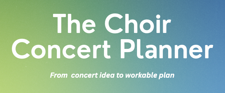 The Choir Concert Planner