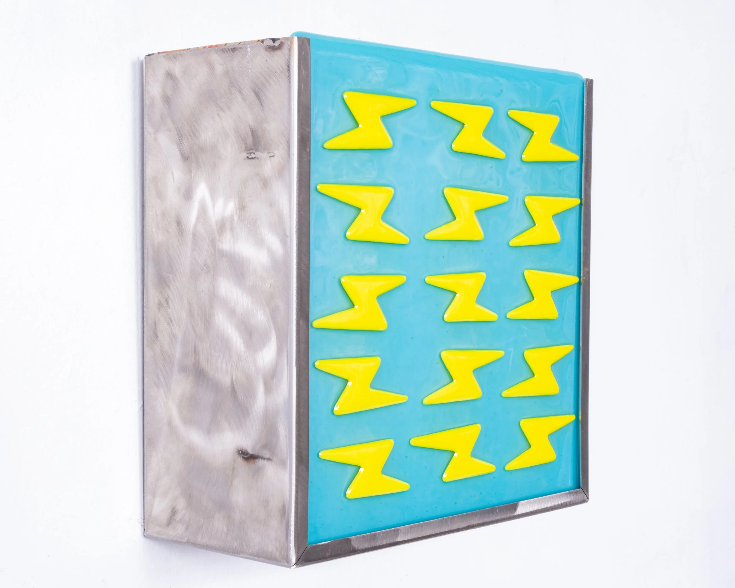 Calvert glass and steel back lit LightningBolts 2300.00.jpg