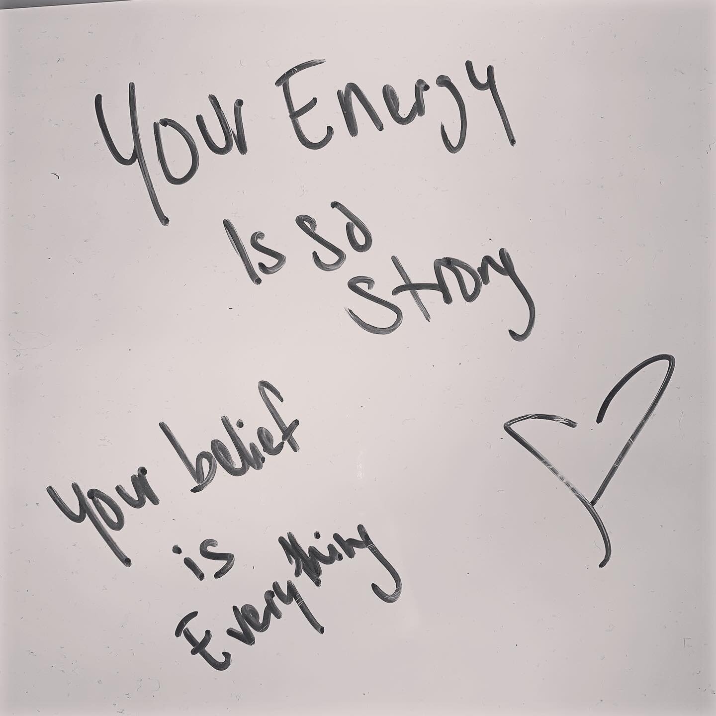 This is the good stuff. As seen on my whiteboard, a message to myself and you.
.
Your energy is so strong. Your belief is everything. You can bring your passions, strengths, values to life. Wholly and authentically expressed in a #careerforyears 
.
9