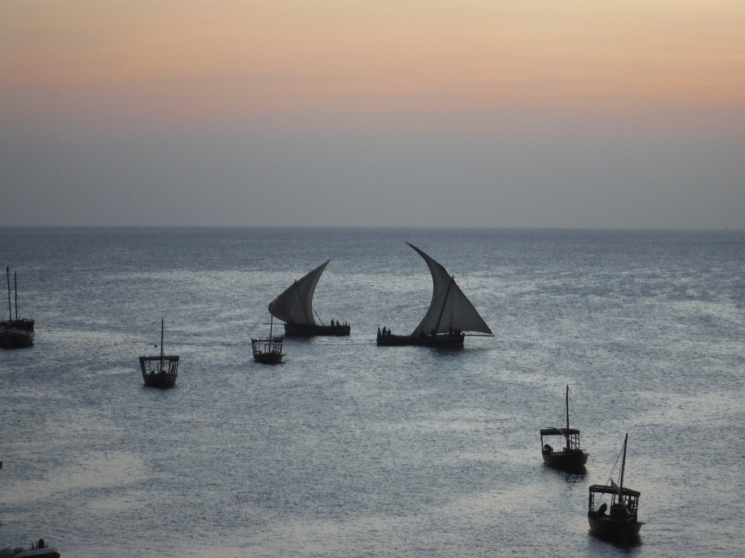 Dhows at Sunset