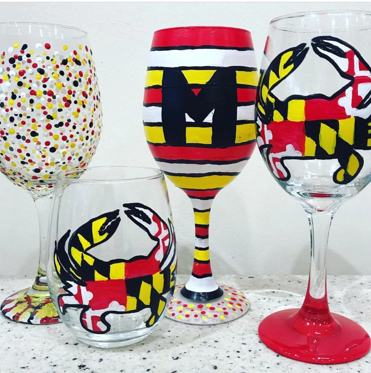 Maryland Themed Glassware