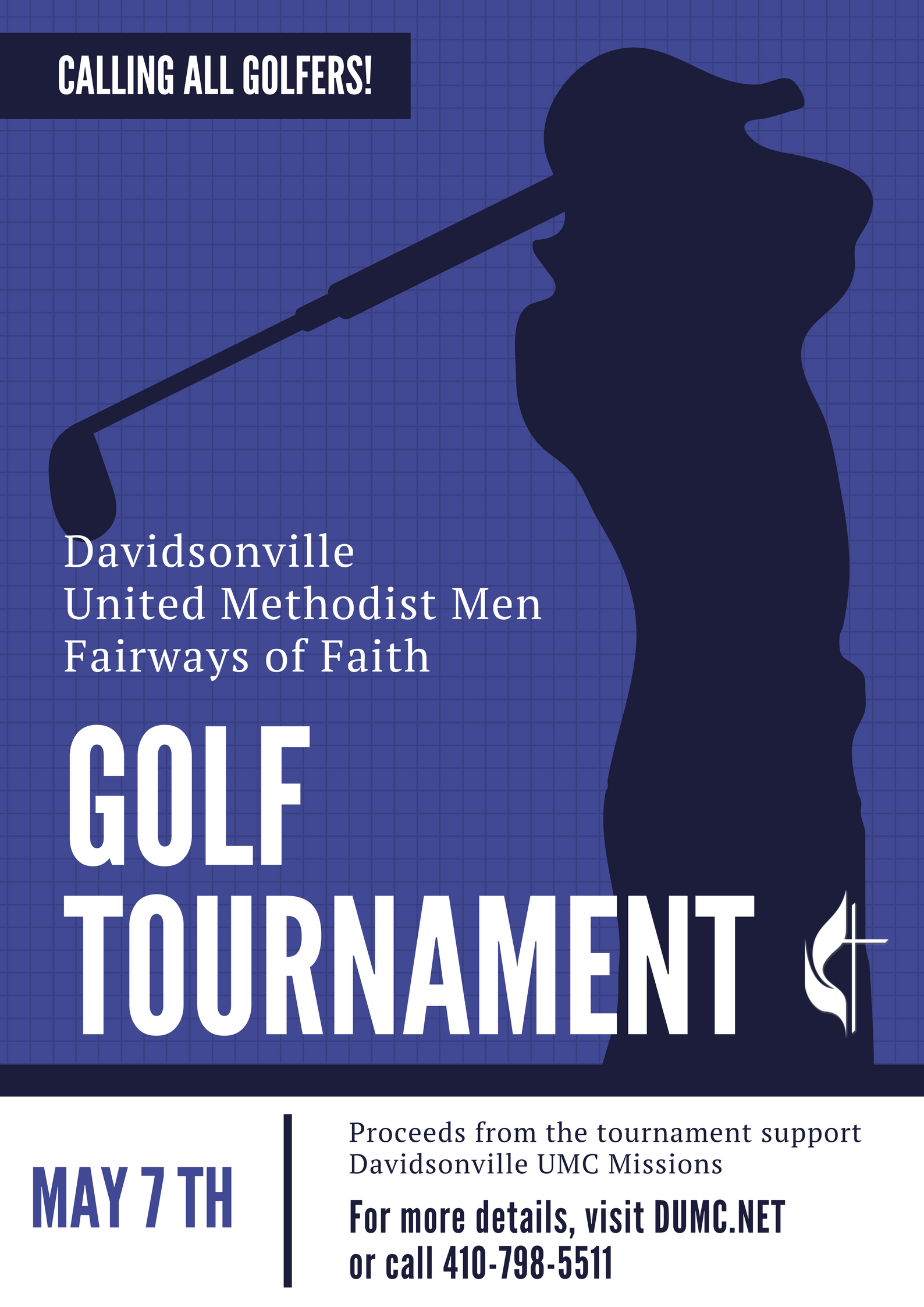 Green with White Line Vectors Golf Poster.png