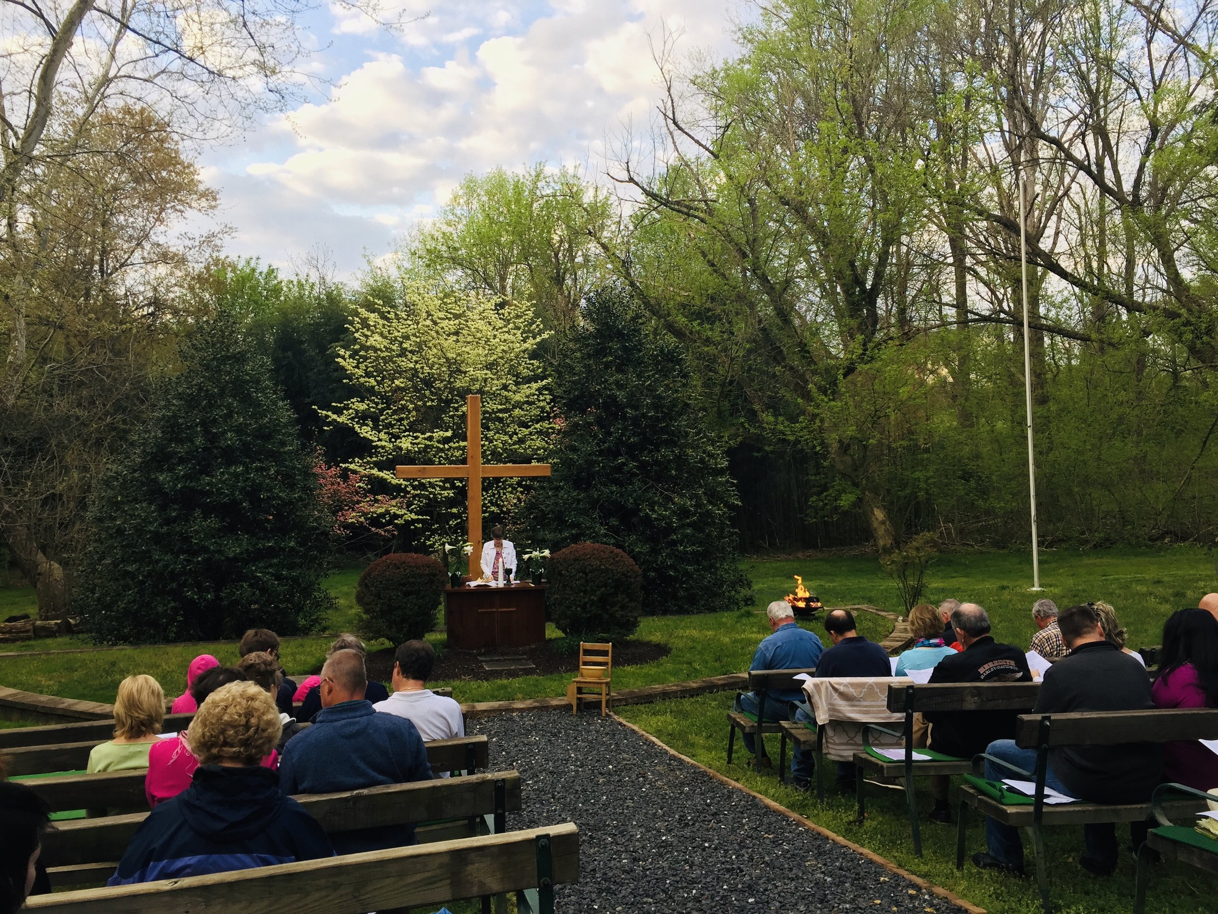 Sunrise Service in the Green Cathedral