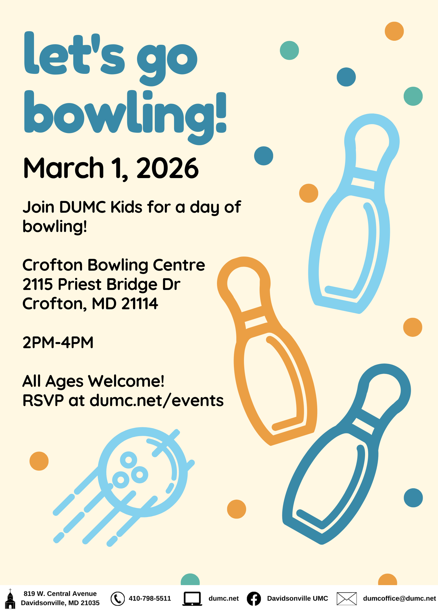 DUMC Children &amp; Youth Bowling