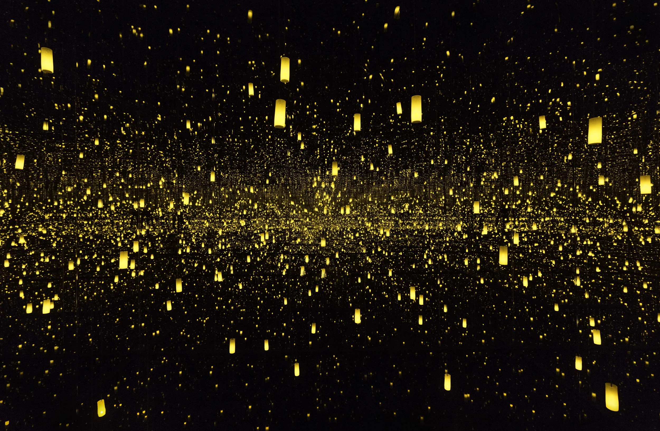 Kusama installation. Museum of Fine Arts, Houston.