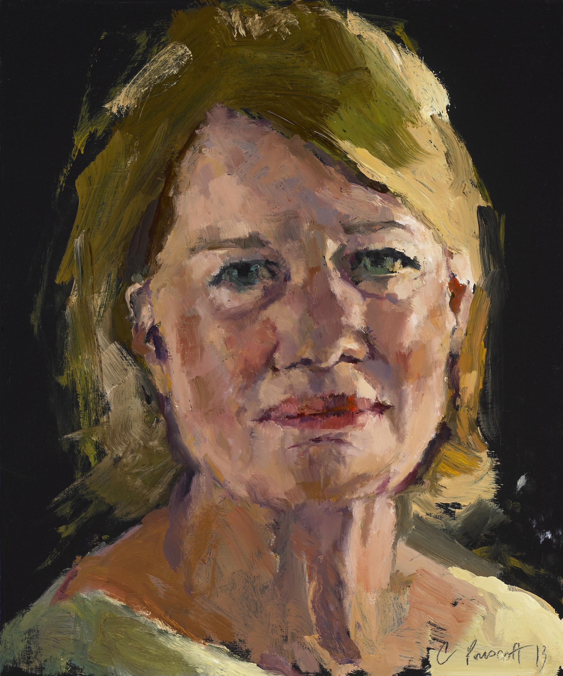   Study of Marcia , Oil on Wood Panel. 2013, 12" x 10", Private Collection 