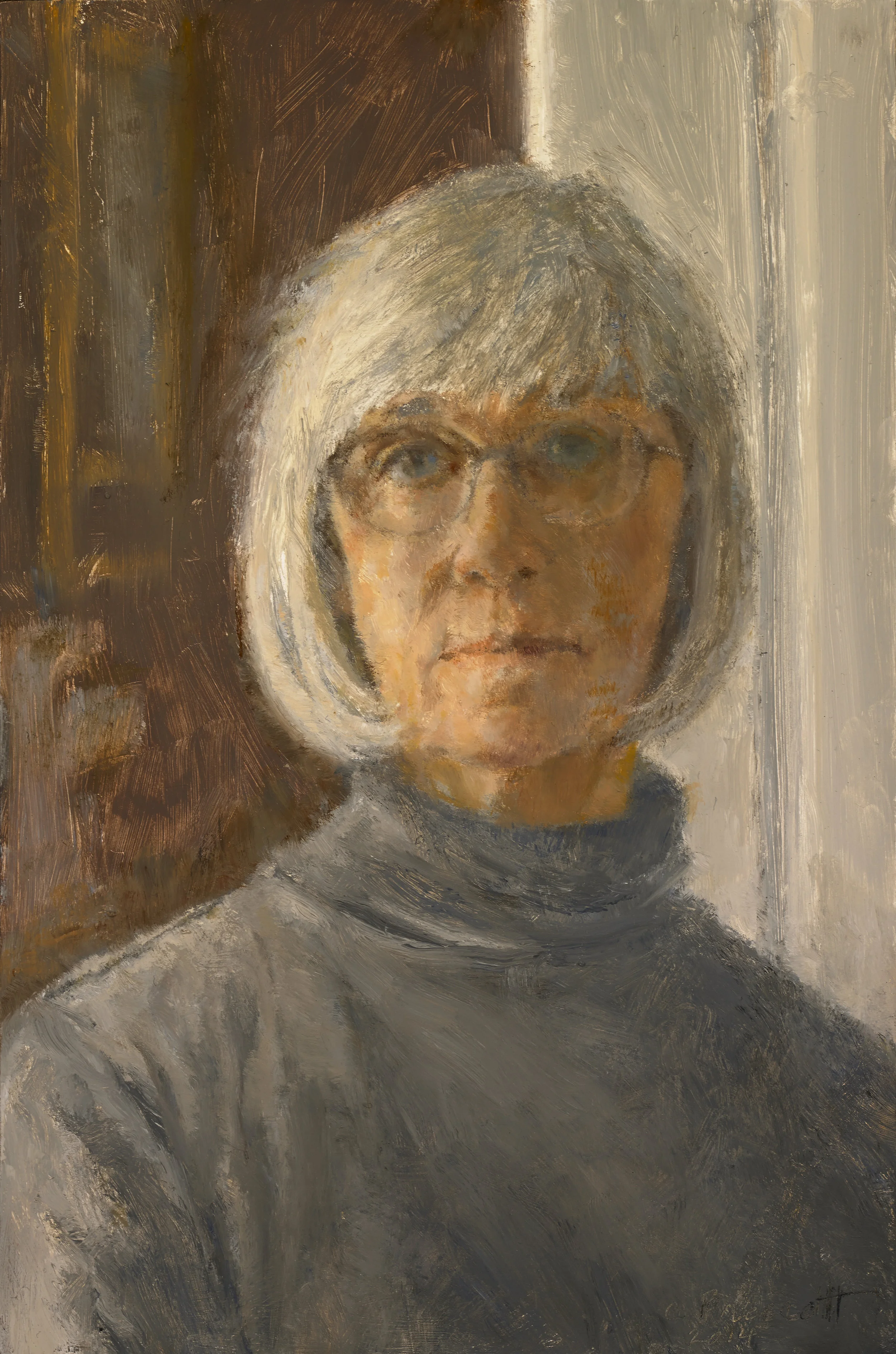 Soft Self Portrait , Oil on Panel, 2014, 9" x 6"