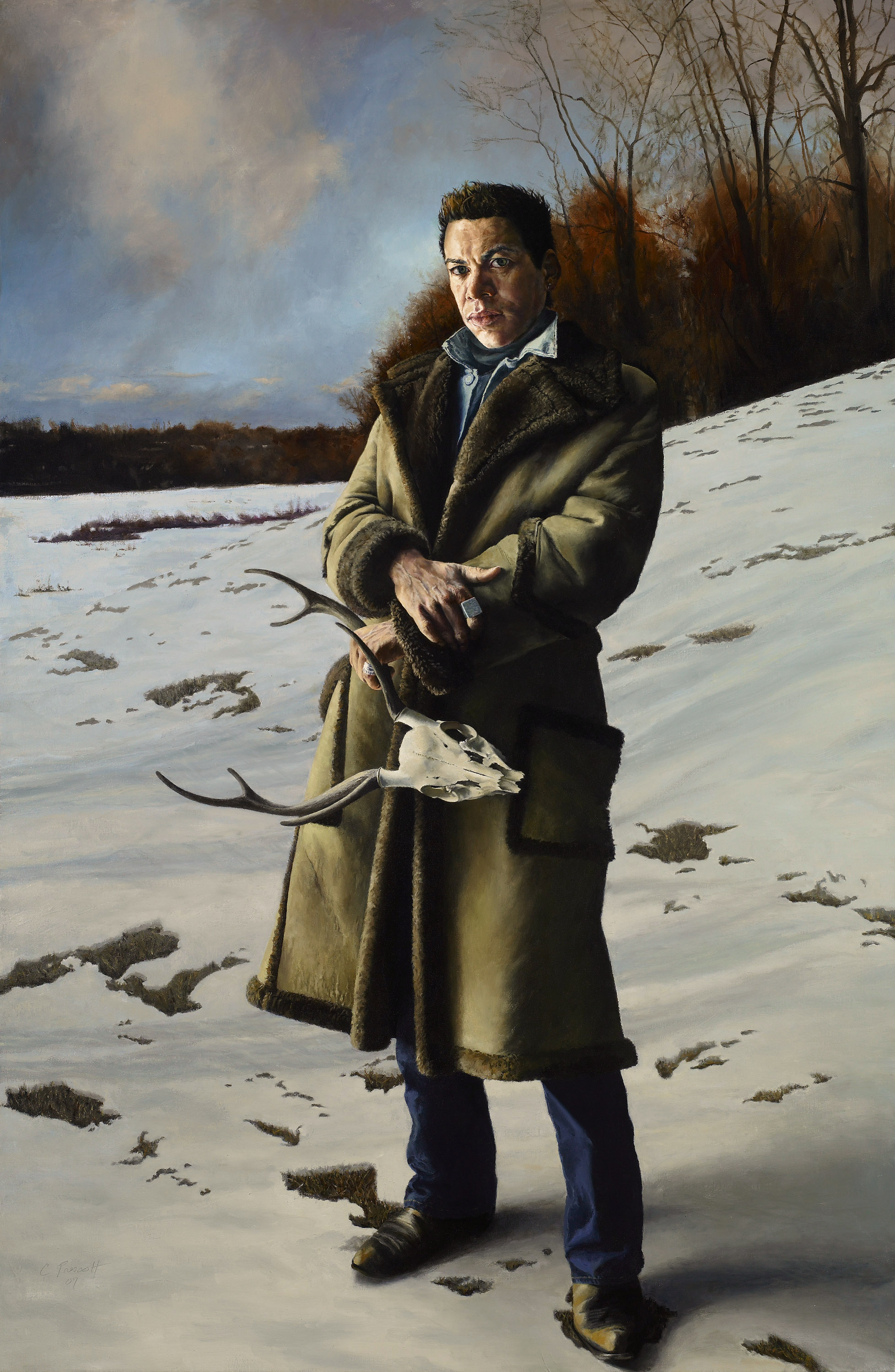   Tommy in Pennsylvania , Oil on Canvas, 2007, 68" x 44" 