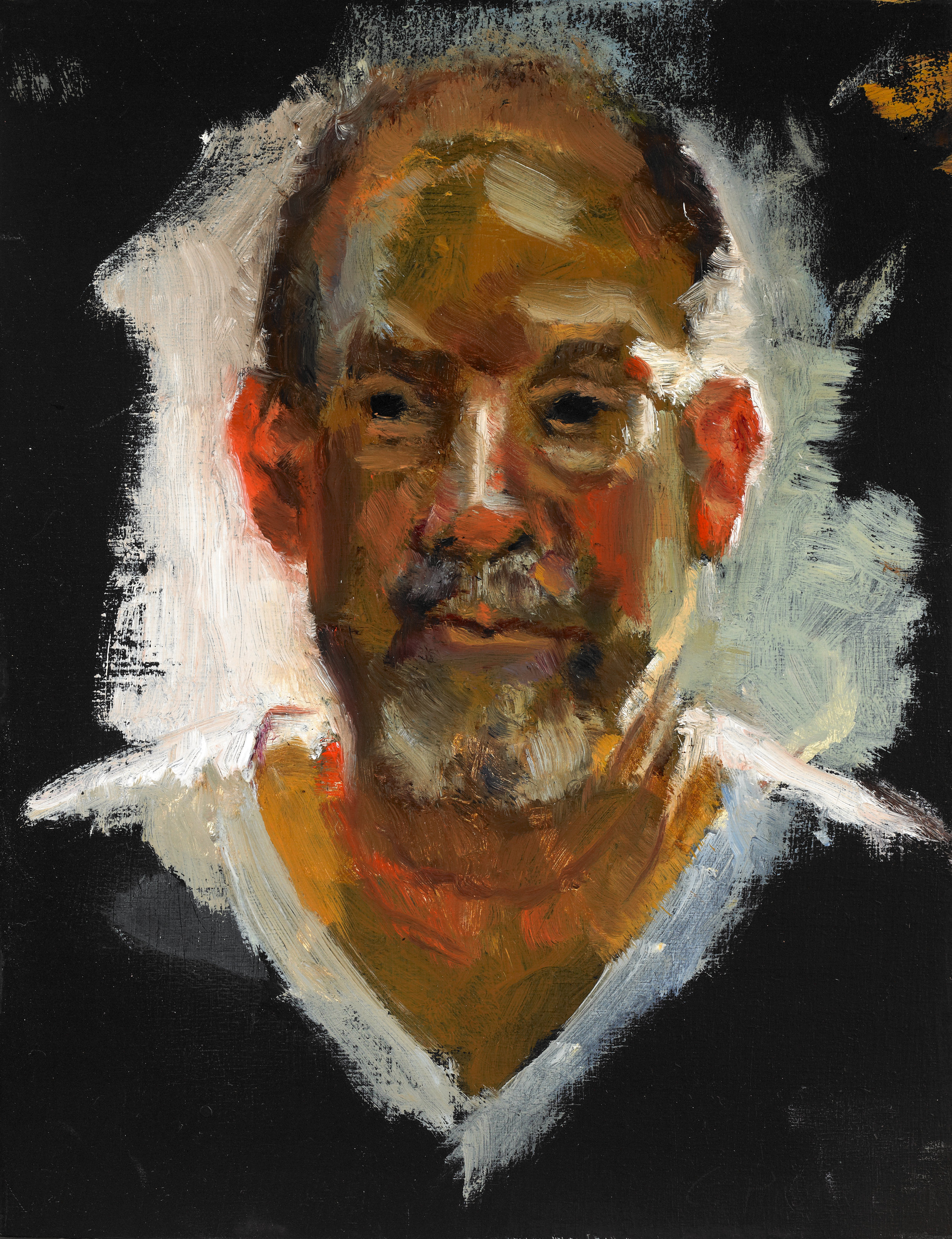   Study of Ted , Oil on Wood Panel. 2011, 6 1/2" x 5" 