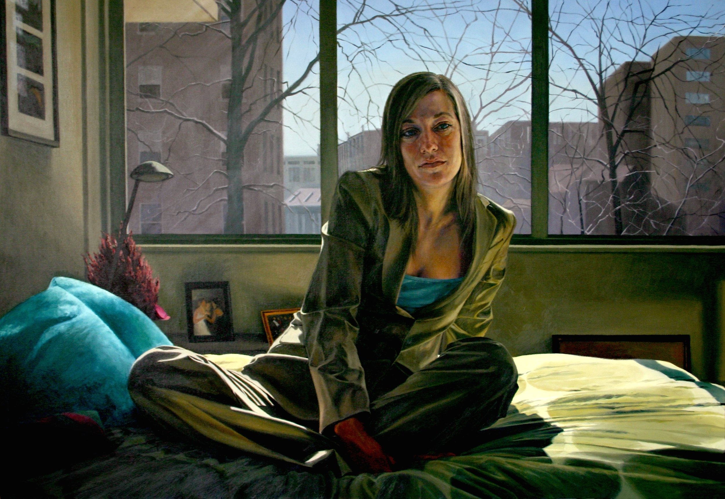   Grace at Home , Oil on Canvas, 2005, 40" x 58" 