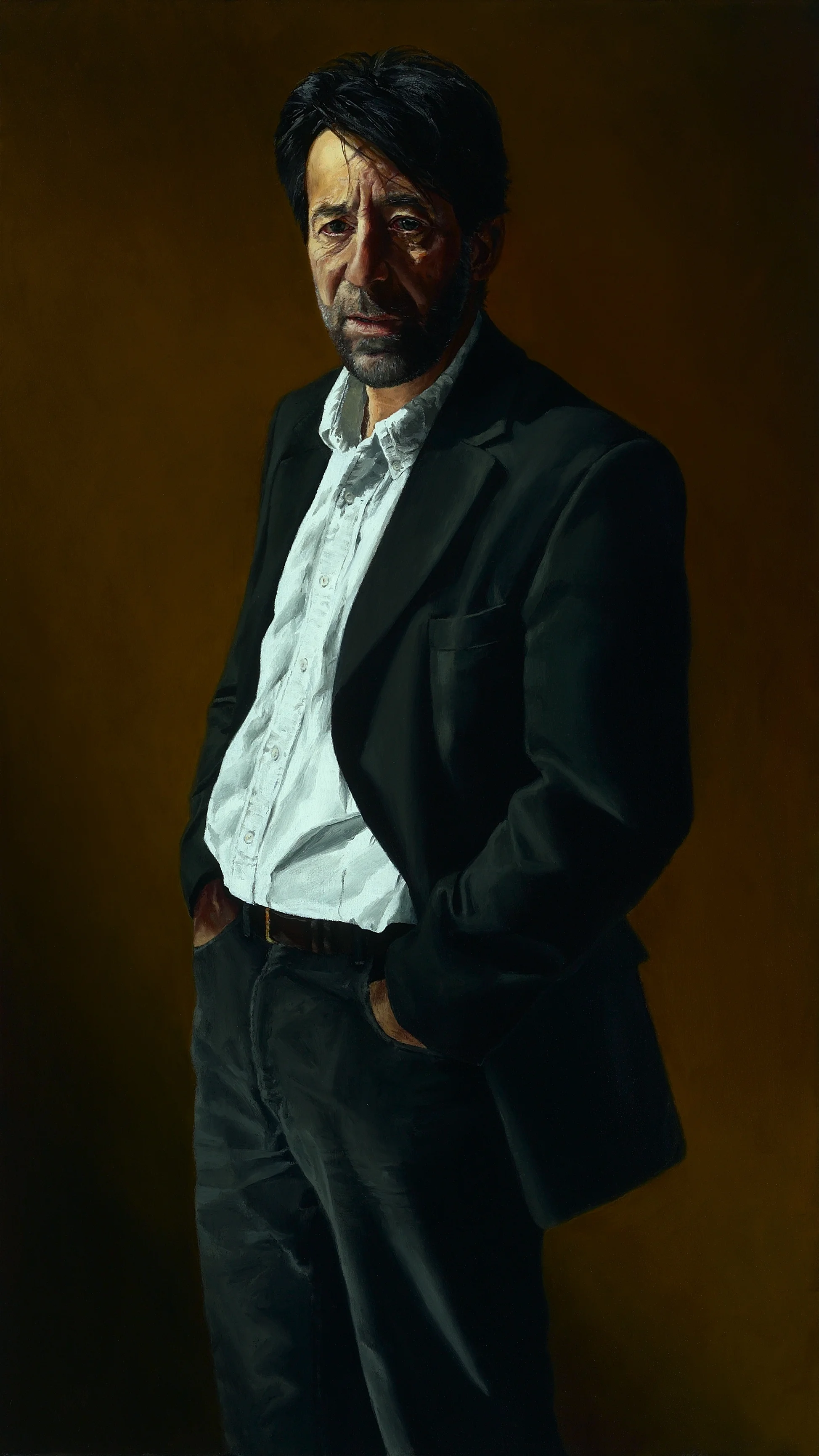 I Drink Your Whiskey and Your Sorrow: The Poet Scott Cairns Oil on Canvas, 2004, 46" x 26", Private Collection
