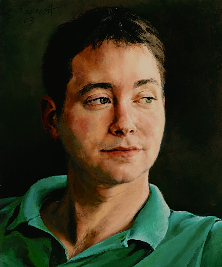   David , Oil on Wood Panel, 2003, 12" x 10", Private Collection 