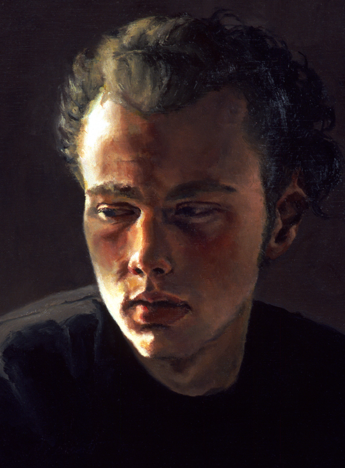   Christopher , Oil on wood panel, 2003,12" x 9", Private Collection 