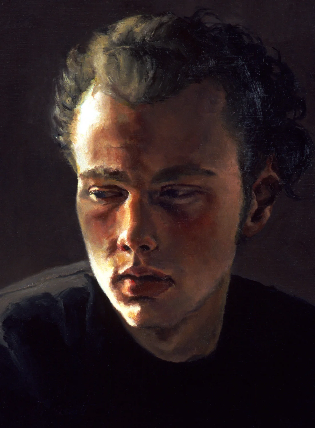 Christopher , Oil on wood panel, 2003,12" x 9", Private Collection