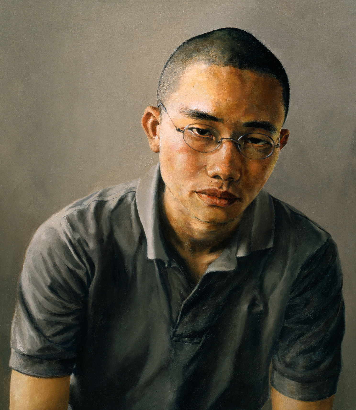   Reuben, You Have My Ear: Portrait of Reuben Liew Yoon Sing , Oil on Canvas, 2001, 24" x 21" 